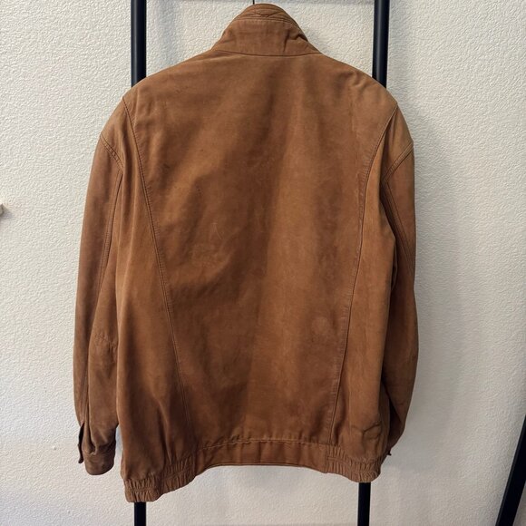 Vintage Members Only Leather Bomber Jacket Size XLT - Picture 7 of 11